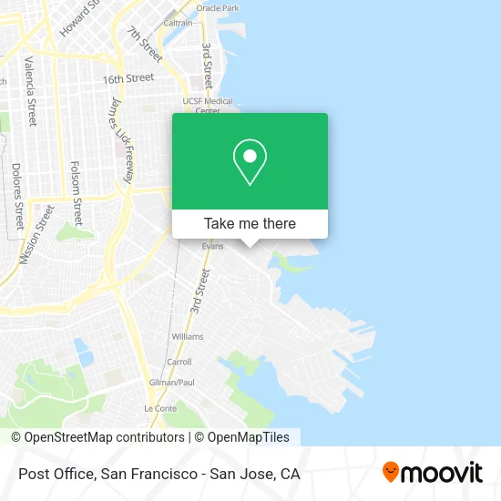 Post Office map
