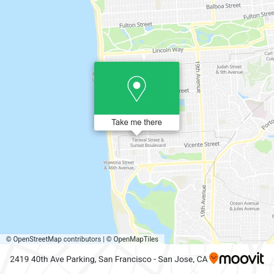 Mapa de 2419 40th Ave Parking