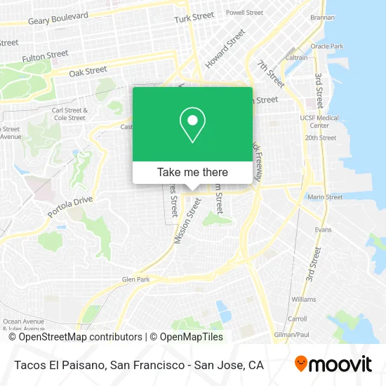 Tacos El Paisano map