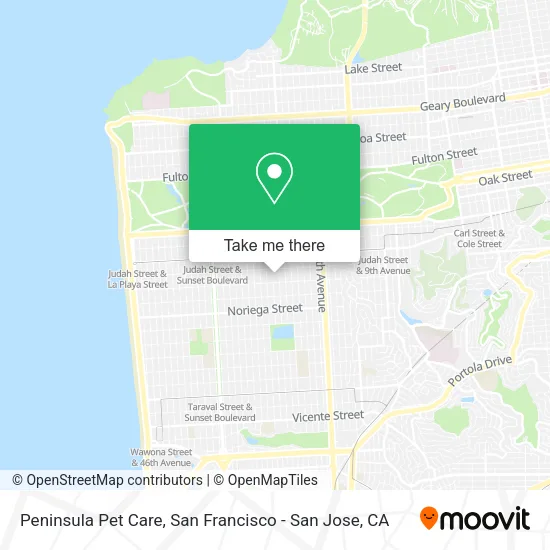 Peninsula Pet Care map