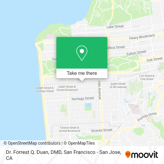 Mapa de Dr. Forrest Q. Duan, DMD