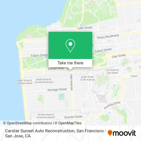 Carstar Sunset Auto Reconstruction map