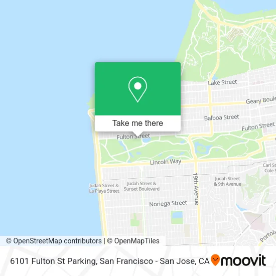 Mapa de 6101 Fulton St Parking