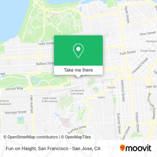 Mapa de Fun on Haight