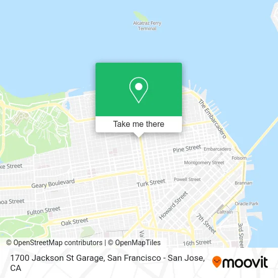 Mapa de 1700 Jackson St Garage