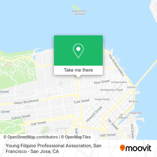 Mapa de Young Filipino Professional Association