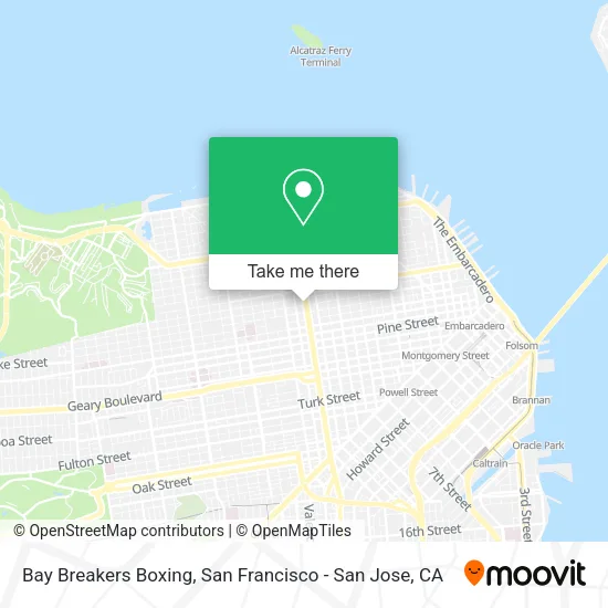Mapa de Bay Breakers Boxing