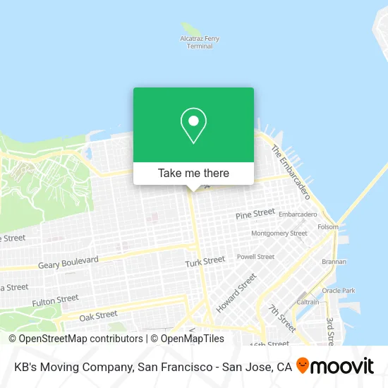Mapa de KB's Moving Company