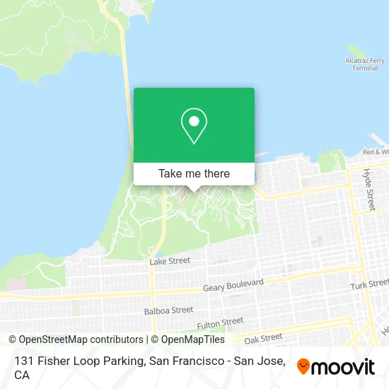 131 Fisher Loop Parking map