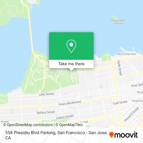 Mapa de 558 Presidio Blvd Parking