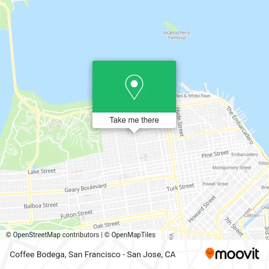 Mapa de Coffee Bodega