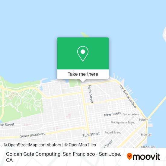 Golden Gate Computing map