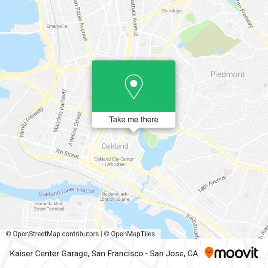 Mapa de Kaiser Center Garage