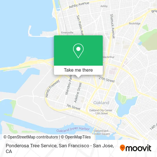 Ponderosa Tree Service map