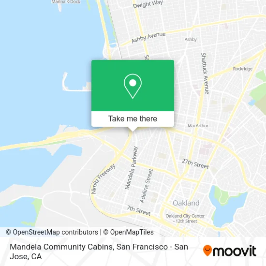 Mapa de Mandela Community Cabins