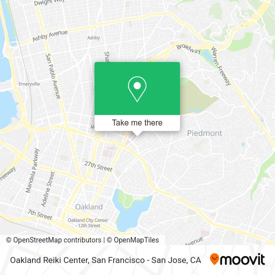 Mapa de Oakland Reiki Center