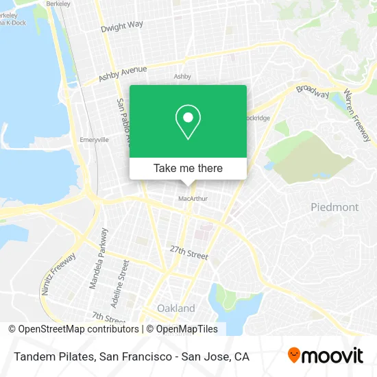 Mapa de Tandem Pilates
