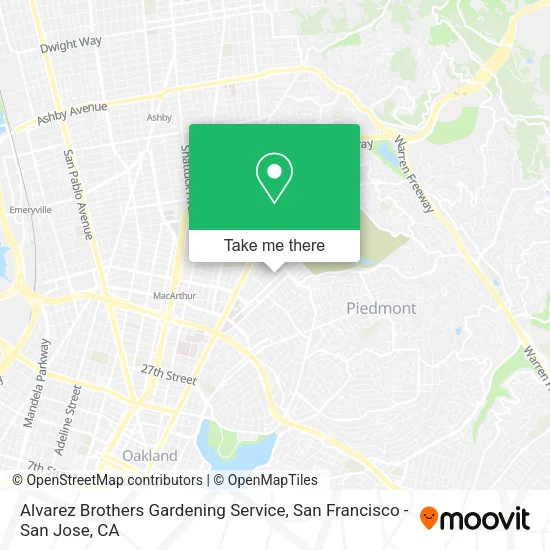 Mapa de Alvarez Brothers Gardening Service