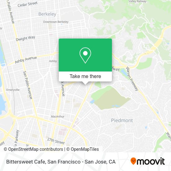 Bittersweet Cafe map