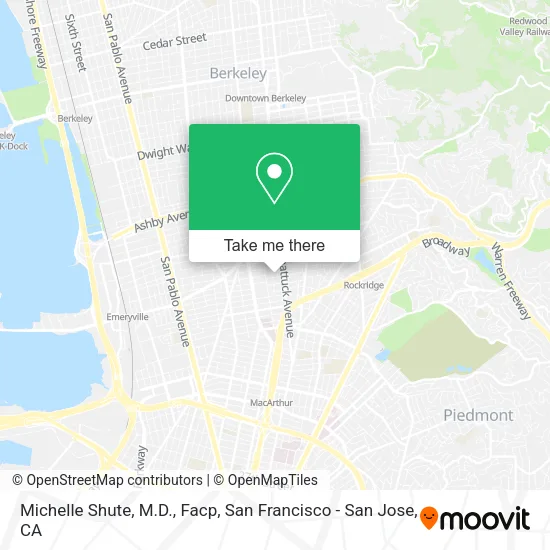 Mapa de Michelle Shute, M.D., Facp