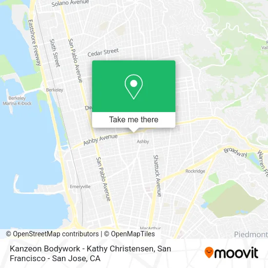 Mapa de Kanzeon Bodywork - Kathy Christensen