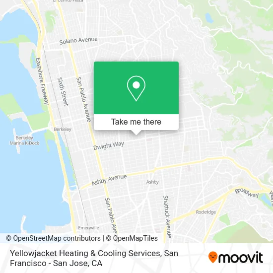 Mapa de Yellowjacket Heating & Cooling Services