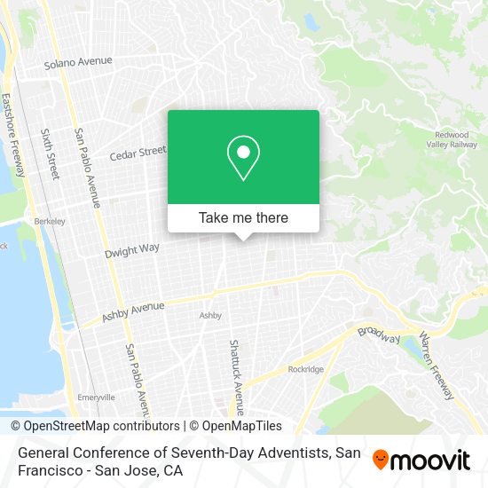 General Conference of Seventh-Day Adventists map