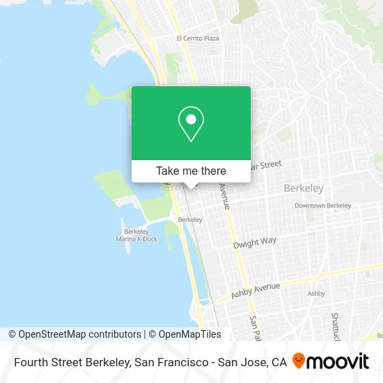 Fourth Street Berkeley map