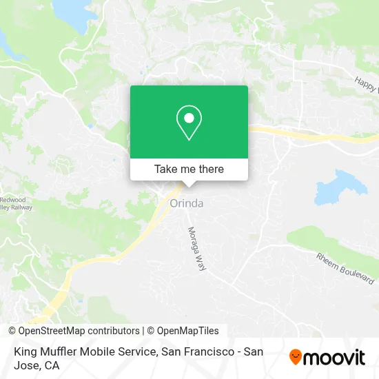 King Muffler Mobile Service map