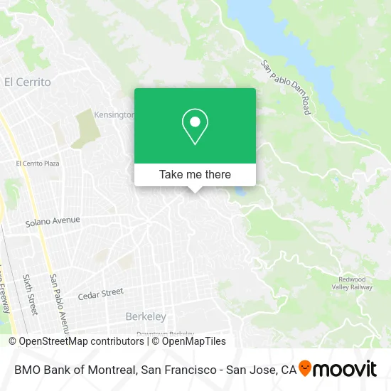Mapa de BMO Bank of Montreal