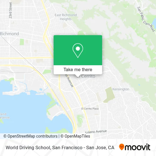 World Driving School map