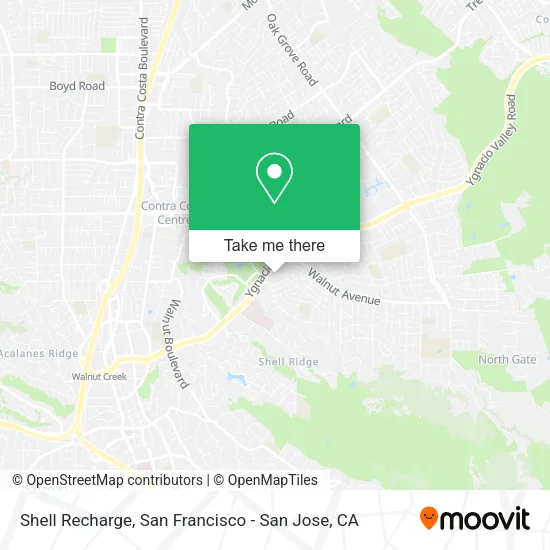 Mapa de Shell Recharge