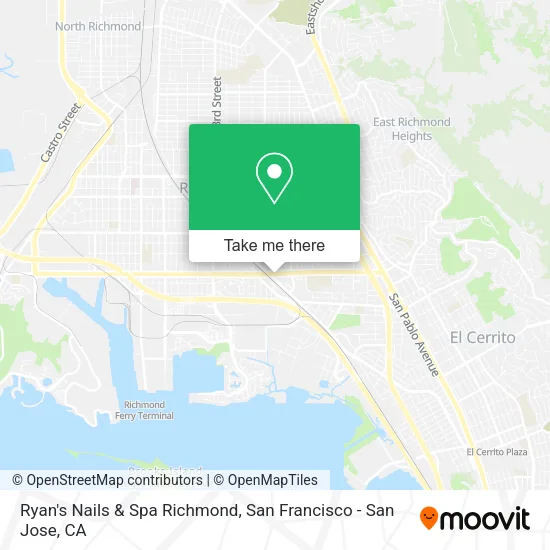 Mapa de Ryan's Nails & Spa Richmond