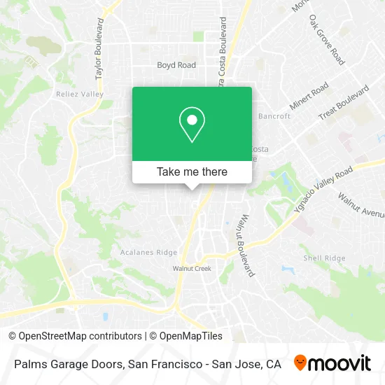 Palms Garage Doors map