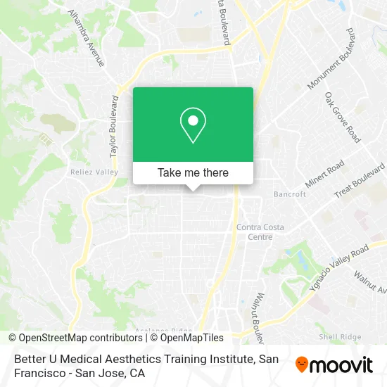 Mapa de Better U Medical Aesthetics Training Institute
