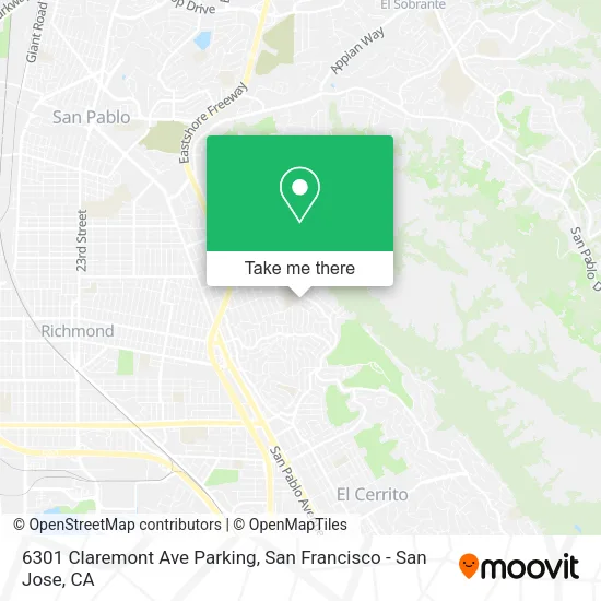 6301 Claremont Ave Parking map