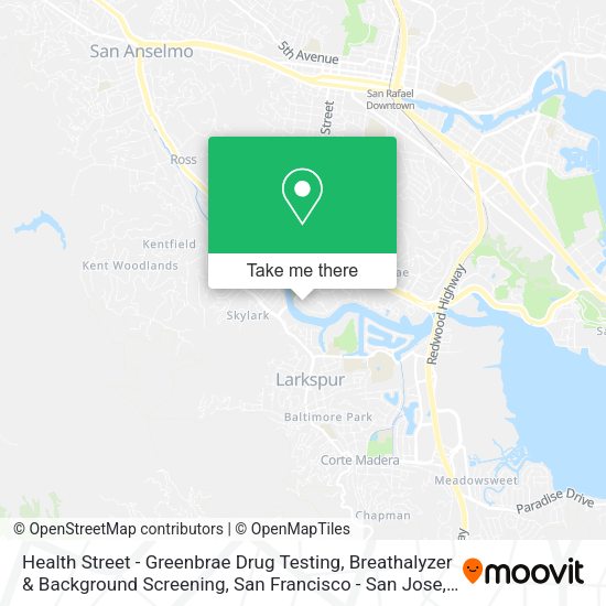 Health Street - Greenbrae Drug Testing, Breathalyzer & Background Screening map