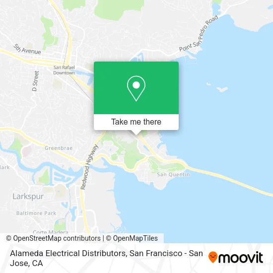 Alameda Electrical Distributors map