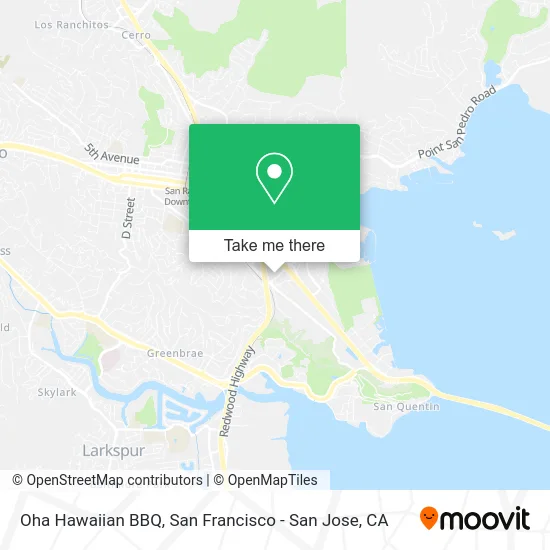 Oha Hawaiian BBQ map