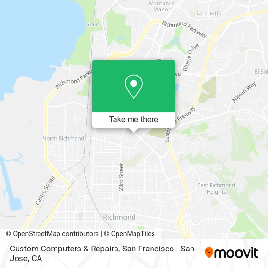 Mapa de Custom Computers & Repairs