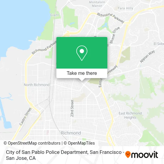 City of San Pablo Police Department map