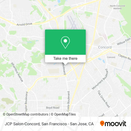 Mapa de JCP Salon-Concord