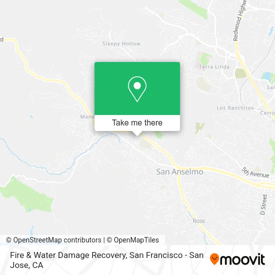Mapa de Fire & Water Damage Recovery