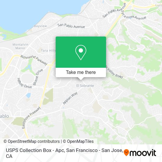 USPS Collection Box - Apc map