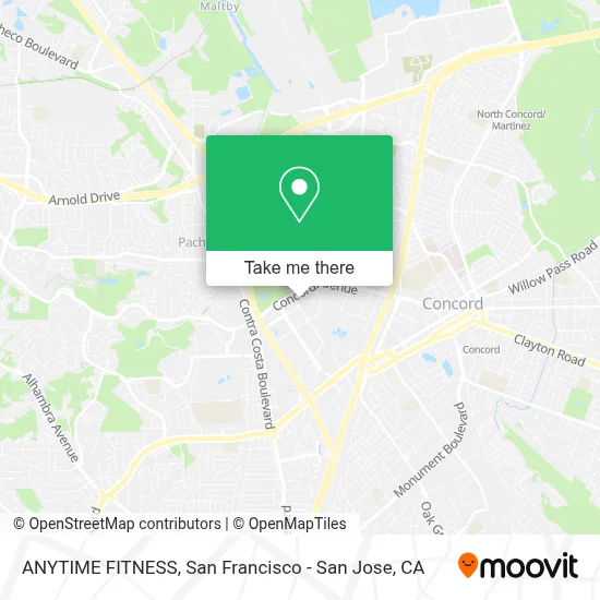 ANYTIME FITNESS map