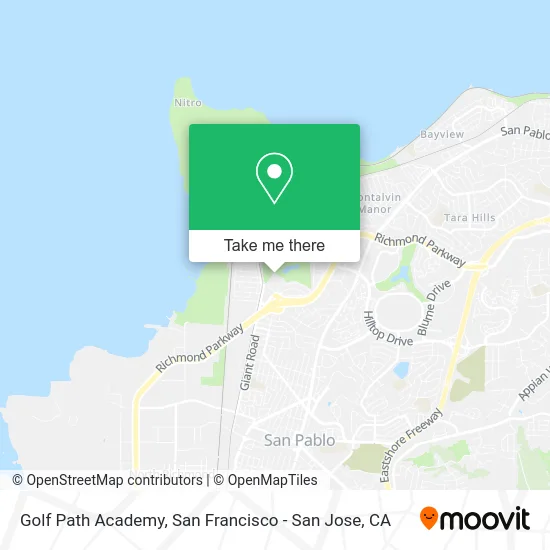 Golf Path Academy map