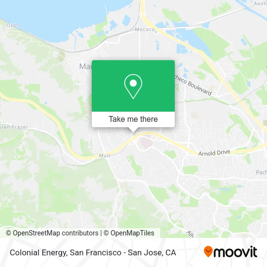Mapa de Colonial Energy