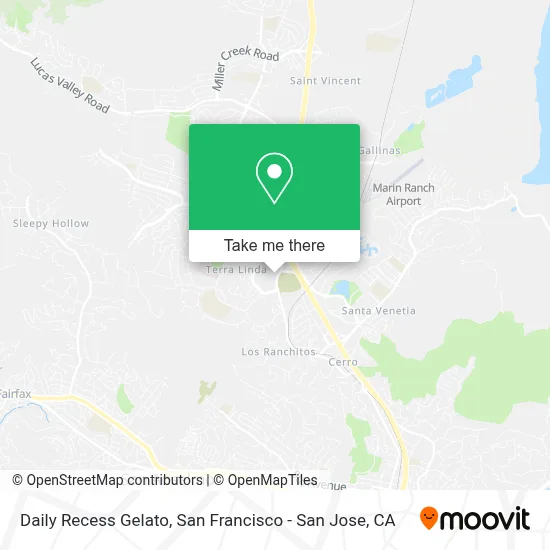 Daily Recess Gelato map