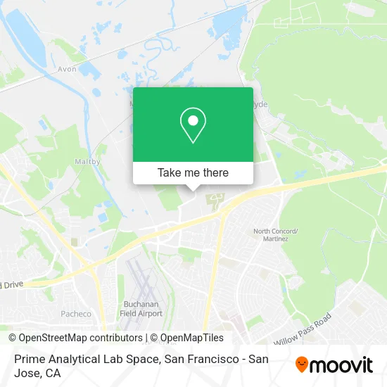 Prime Analytical Lab Space map