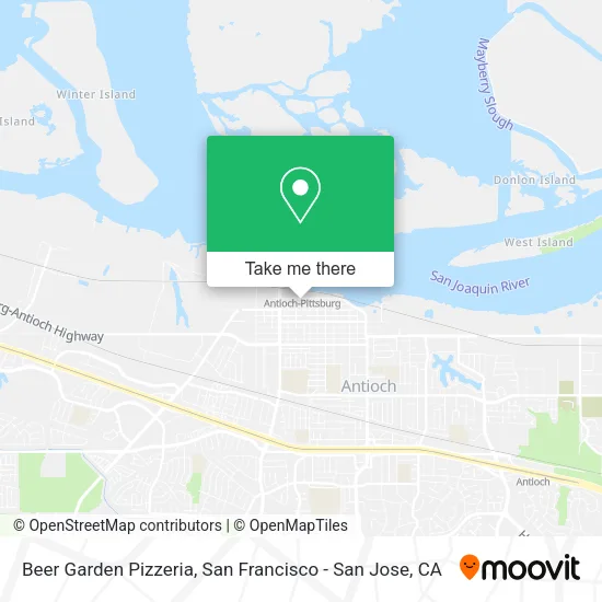 Beer Garden Pizzeria map